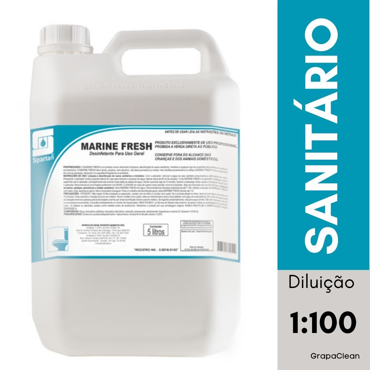 DESINF SPARTAN MARINE FRESH 5L