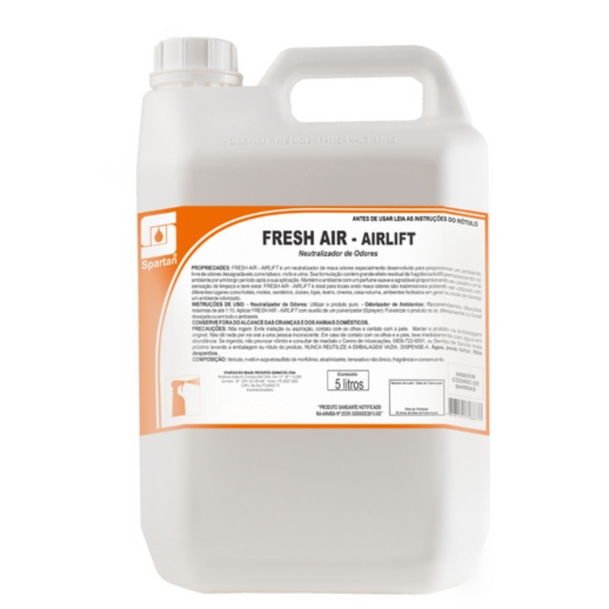 ELIMINADOR ODORES SPARTAN FRESH AIRLIFT 5LT