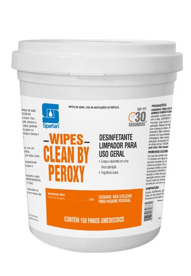 TOALHA UMED. SPARTAN CLEAN BY PEROXY WIPE...