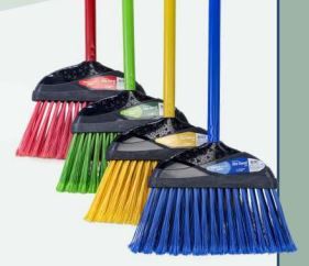 VASSOURA PERFECT USO GERAL S/CABO VERMELHA