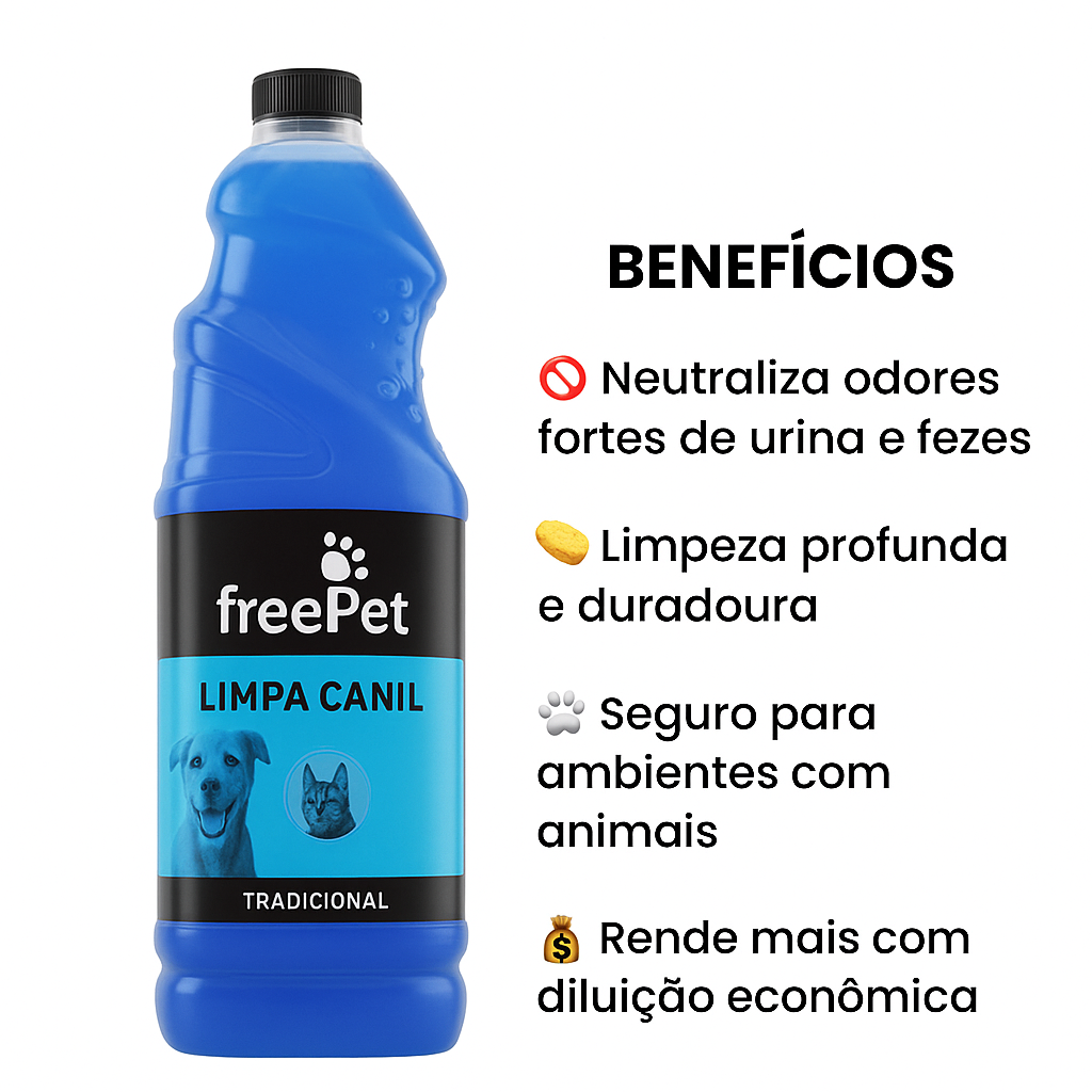 LIMPA CANIL FREE PET TRADICIONAL 2L