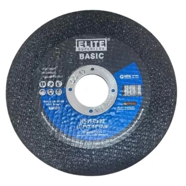 KIT 5 DISCO FINE 41/2"X1,00X22,2 ELITE BASIC