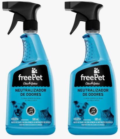 KIT 2 NEUTRALIZ ODORES FREE PET 500ML