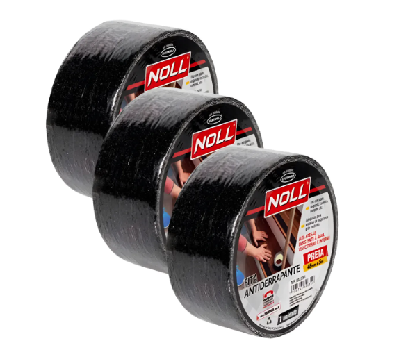 KIT C/3 FITA ANTIDERRAPANTE NOLL PRETO 48...