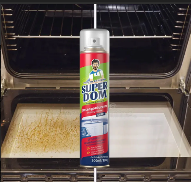 DESENGORDURANTE SPRAY SUPER DOM 300ML / 180G DESENGORDURANTE SPRAY SUPER DOM 300ML / 180G
