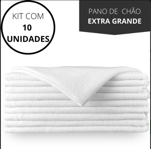 KIT 10 PANO ALVEJADO 40X65 COMBATE