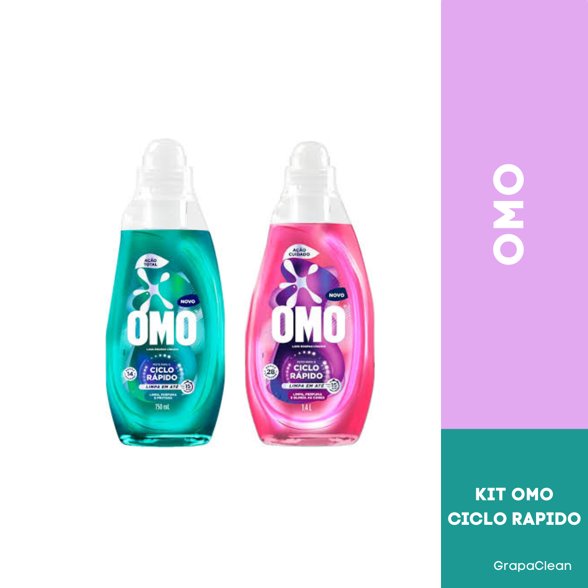 KIT OMO CICLO RAPIDO : 1 LAVA ROUPAS  CUI...