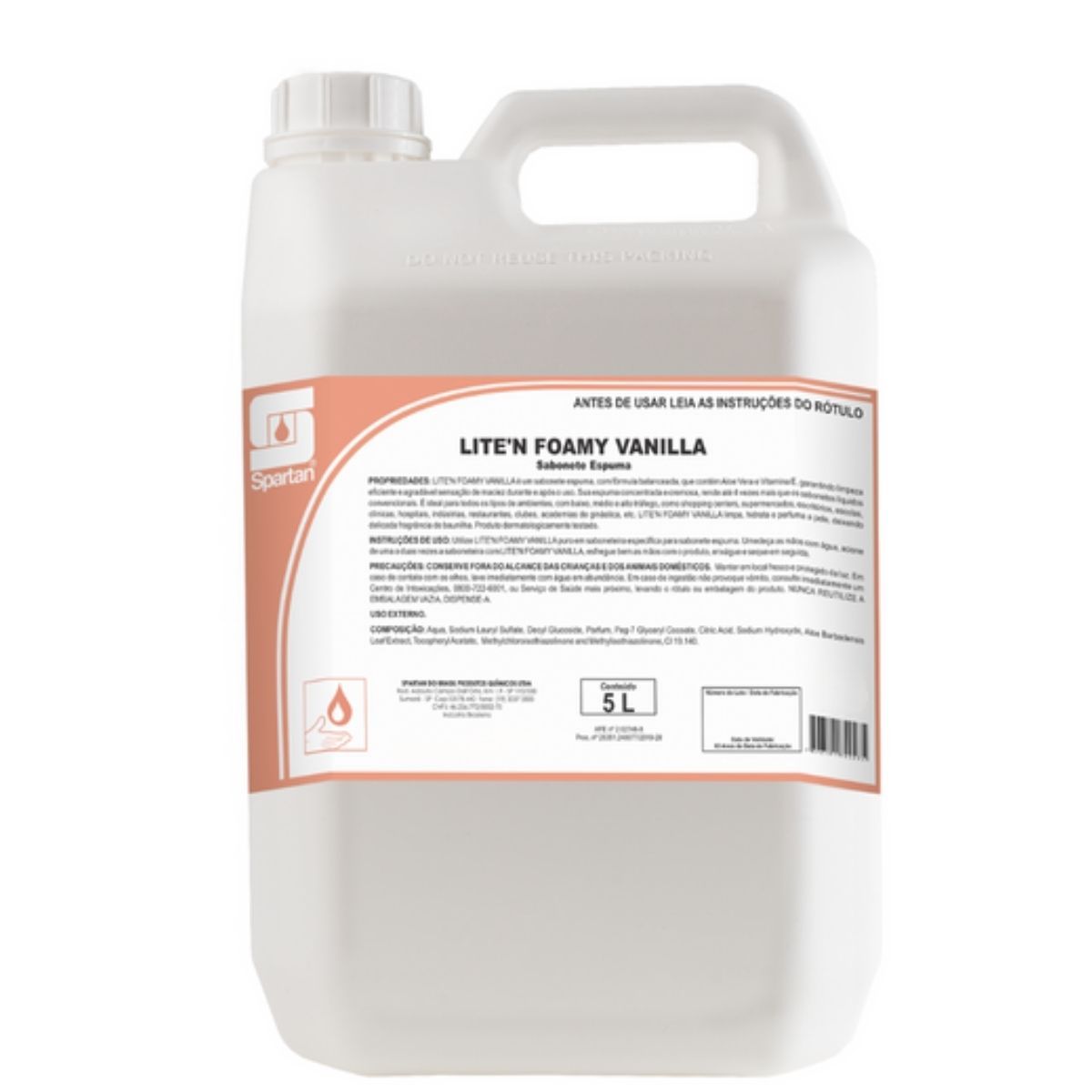 SABONETE ESP SPARTAN LITE N FOAMY VANILLA 5L