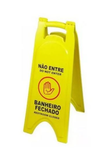 PLACA SINALIZ JSN BANHEIRO FECHADO