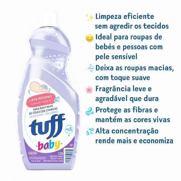 LAVA ROUPAS TUFF BABY PH NEUTRO 1L