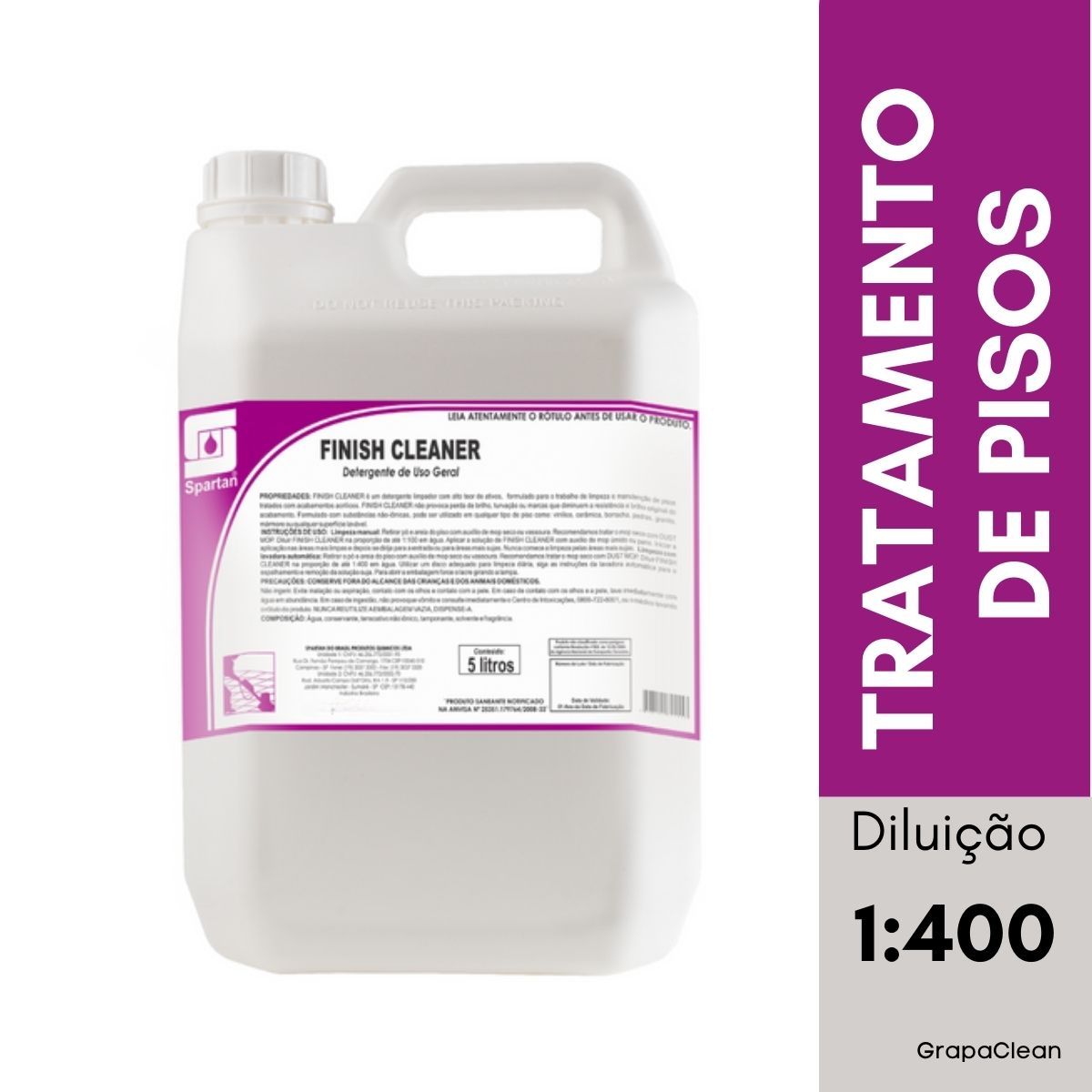 DETG NEUTRO CONC SPARTAN FINISH CLEANER 5L