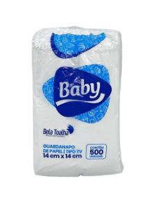 GUARDANAPO BABY TV 14X14 40PCT C/500