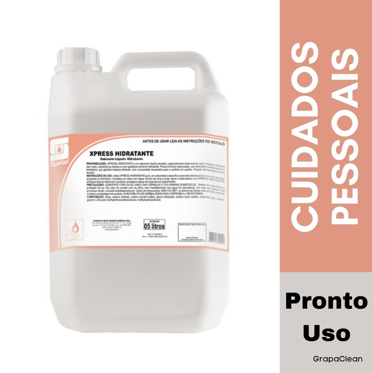 SABONETE LIQ SPARTAN XPRESS HIDRATANTE 5L