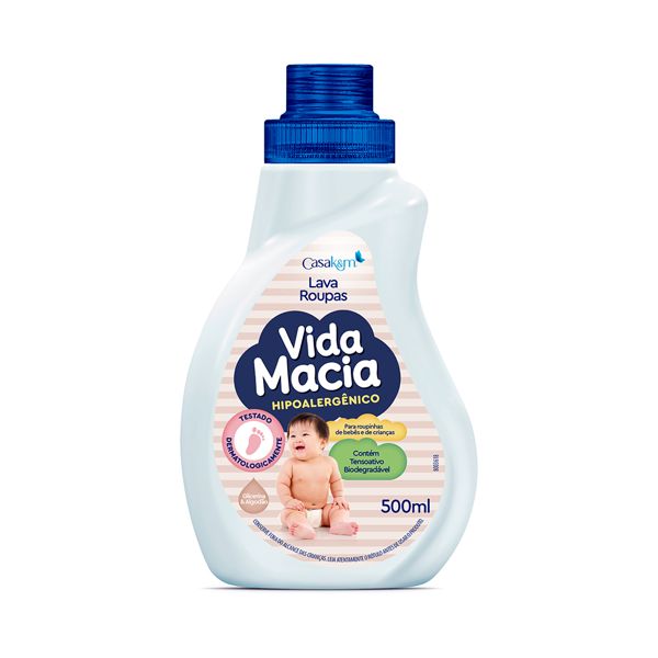 LAVA ROUPAS VIDA MACIA ALGODAO 500ML