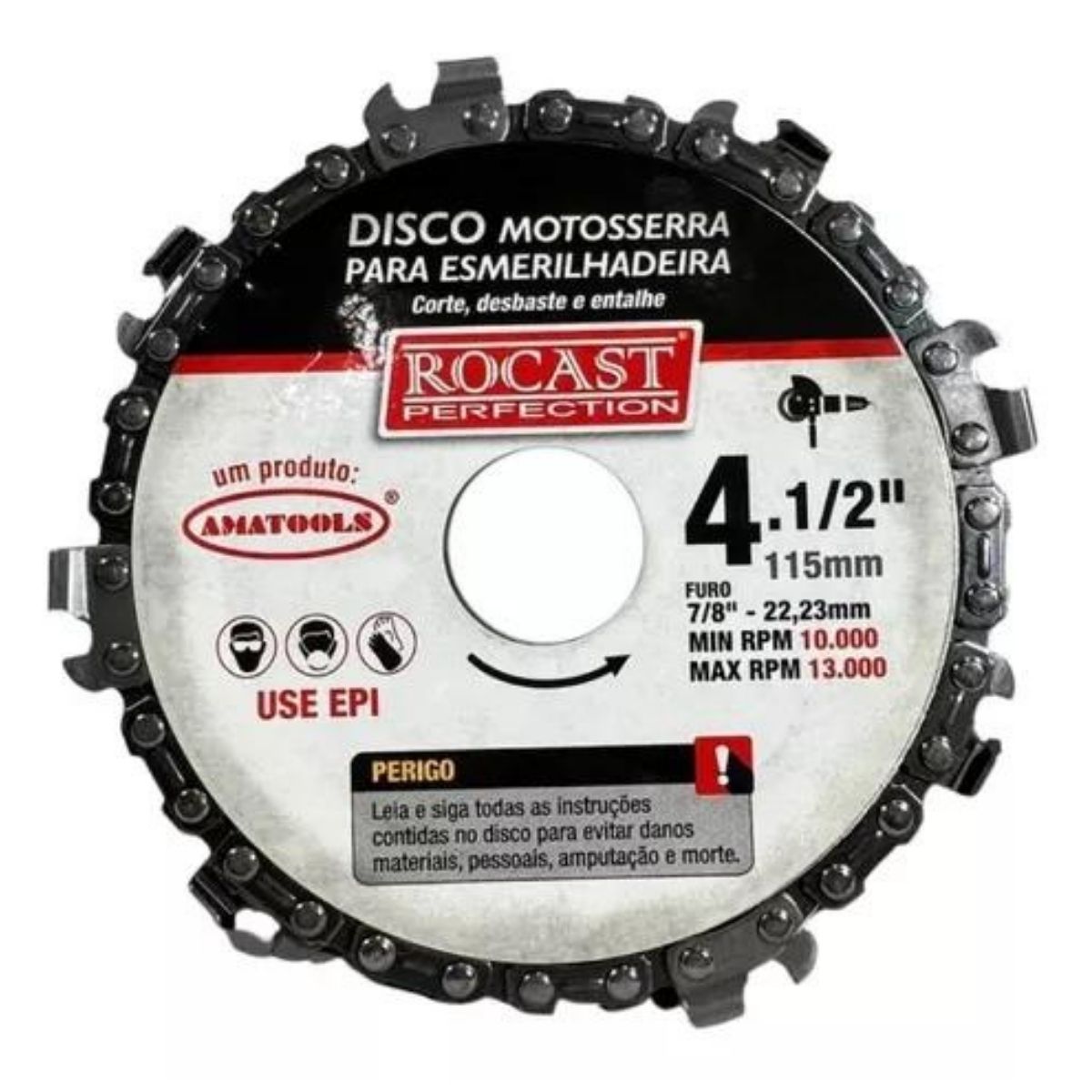 DISCO MOTOSSERRA P/ESMERILHADEIRA 41/2" R...