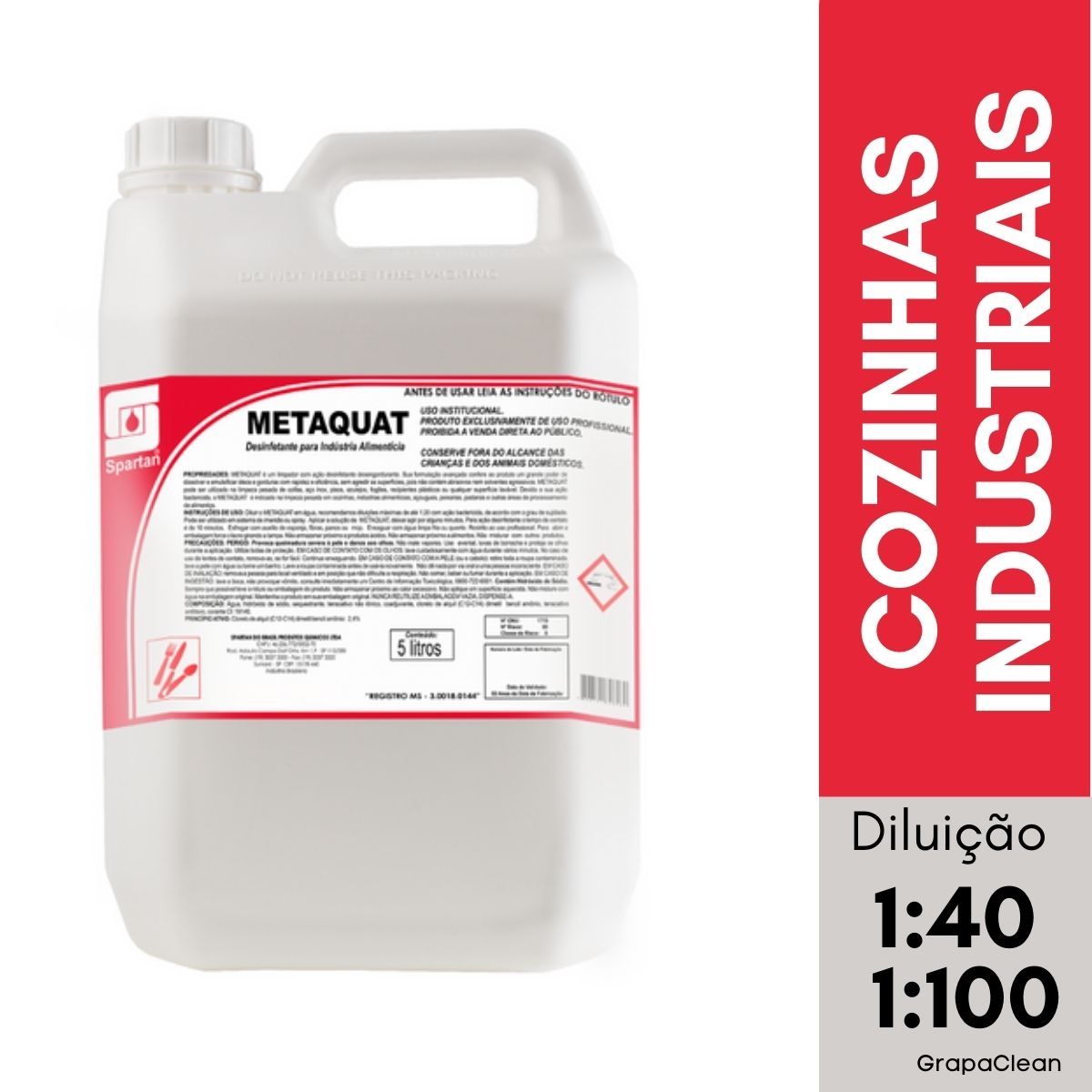 DESINF SPARTAN METAQUAT 5L