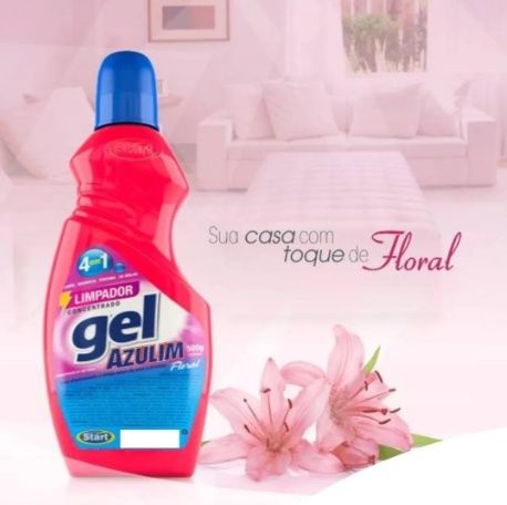 LIMPADOR GEL AZULIM FLORAL 500G