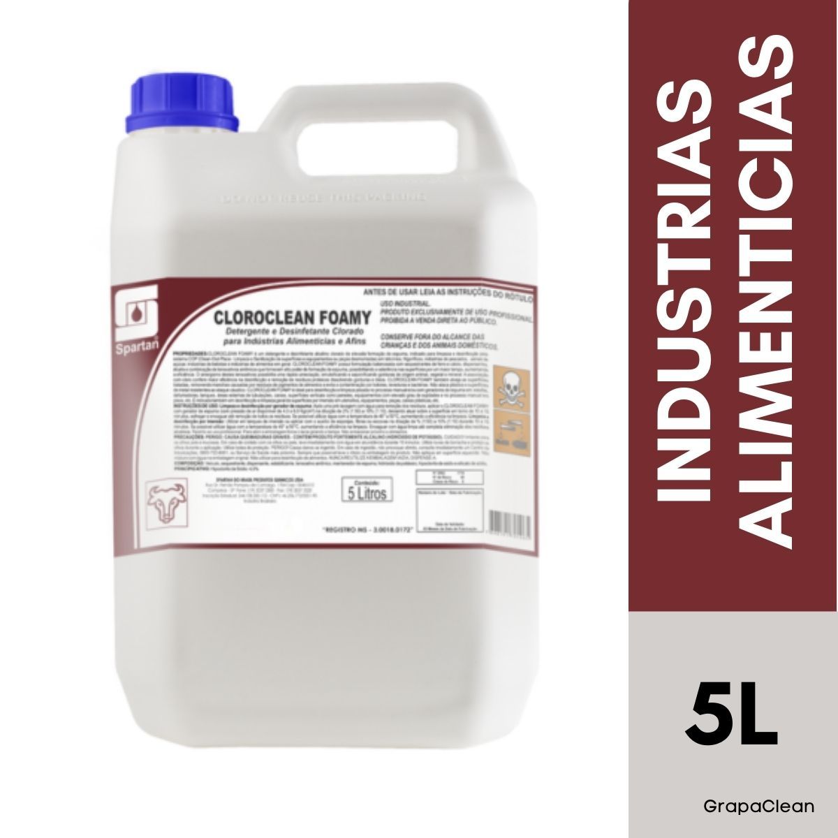 DETG DESINF CLOROCLEAN FOAMY SPARTAN 5L