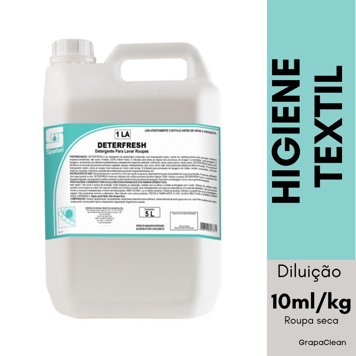 DETG LAVA ROUPAS SPARTAN DETERFRESH 5L