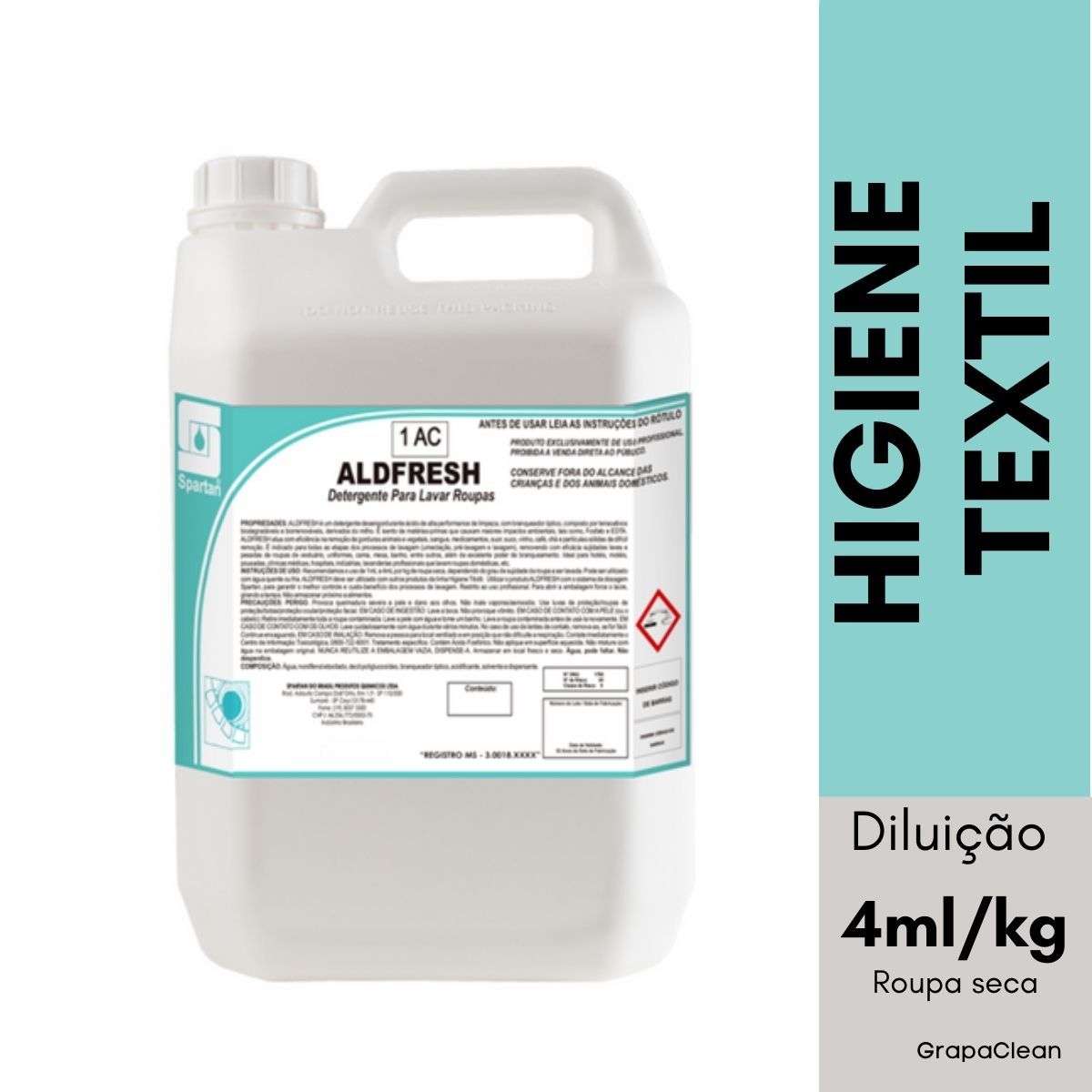 DETG LAVA ROUPAS SPARTAN ALDFRESH 5L