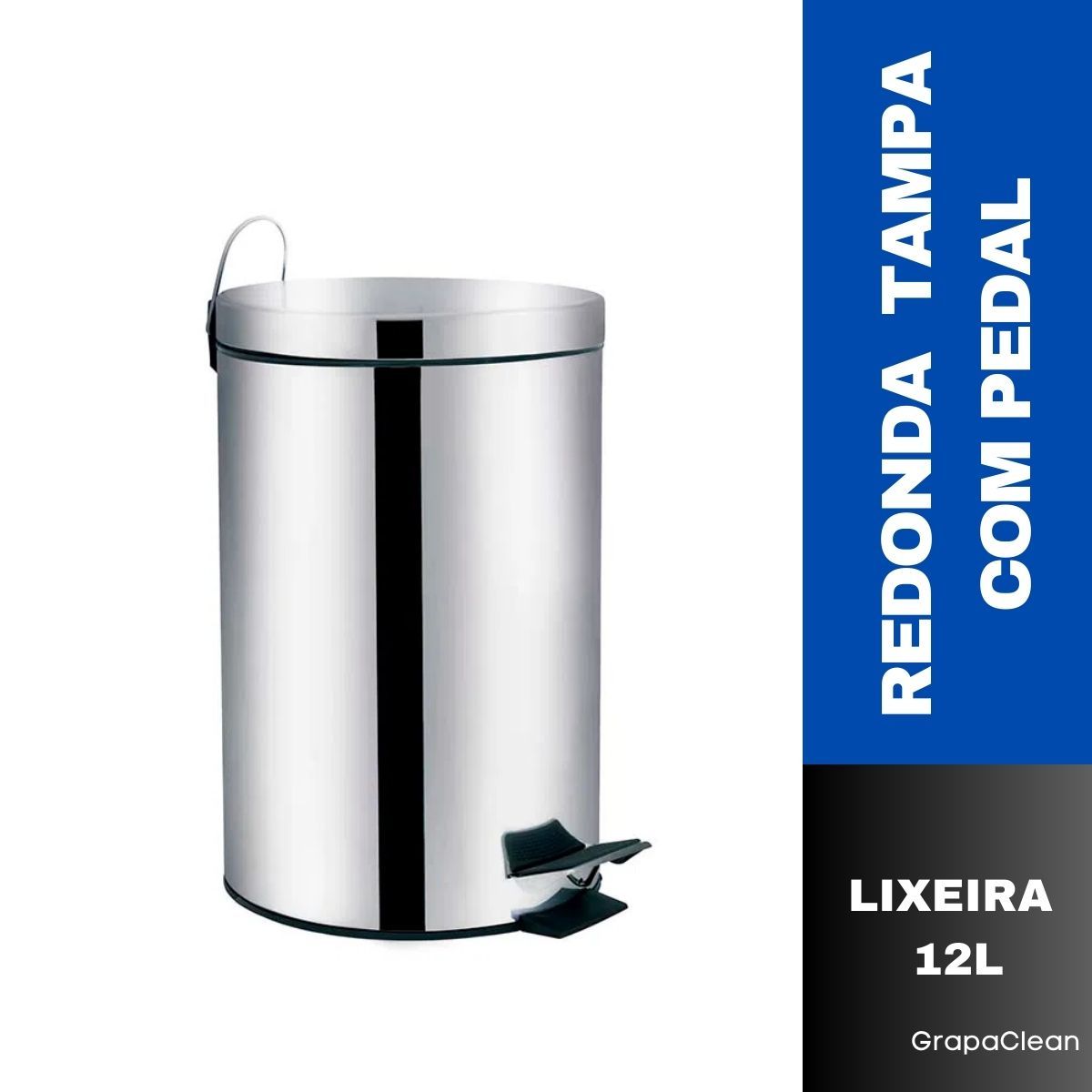 LIXEIRA MOR AGATA 12L INOX
