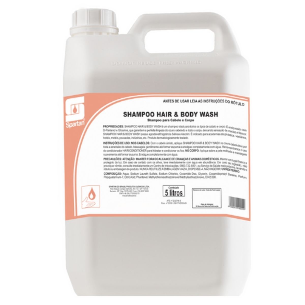 SHAMPOO SPARTAN HAIR & BODY WASH 5L