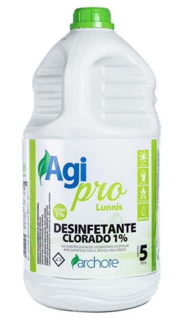 DESINFETANTE CLORADO AGIPRO LUNNIS 1% 5L