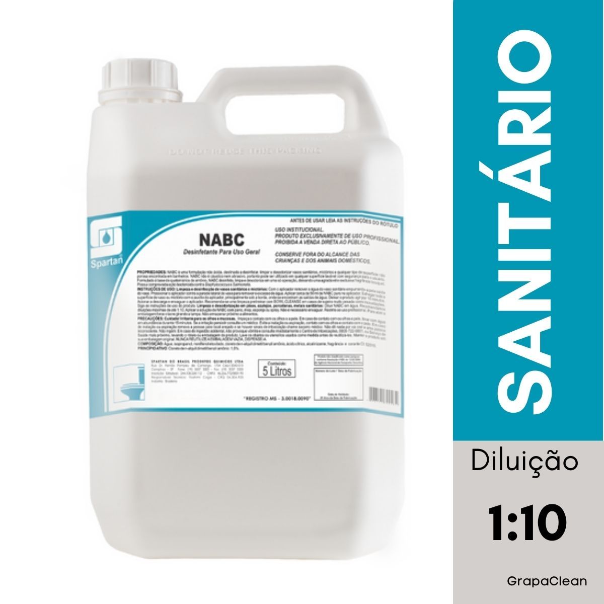 DESINF SPARTAN NABC LIMP NEUTRO BOUQUET 5L