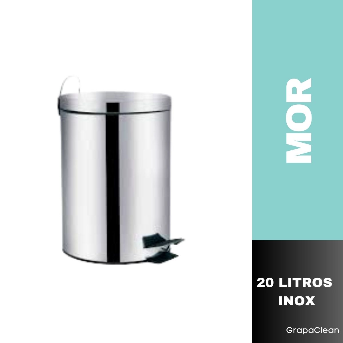 LIXEIRA MOR AGATA 20L INOX