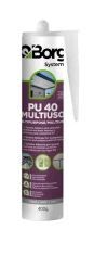 ADESIVO PU40 MULT QBORG CINZA 400G