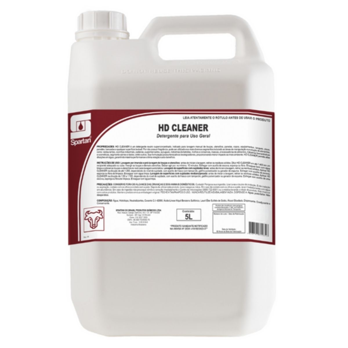 DETG NEUTRO SUPER CONC SPARTAN HD CLEANER 5L