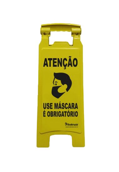 PLACA SINALIZ BRALIMPIA USE MASCARA