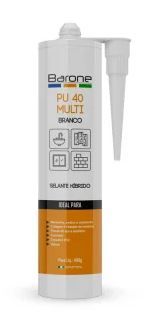 ADESIVO PU40 BARONE BRANCO 400G