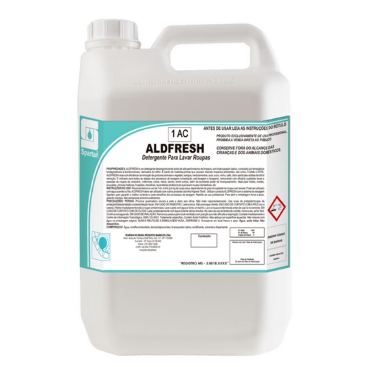DETG LAVA ROUPAS SPARTAN ALDFRESH 5L