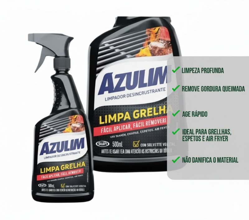 LIMPA GRELHA AZULIM 500ML