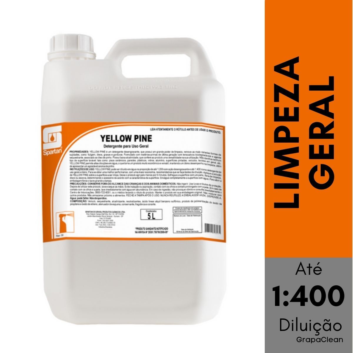 DETG DESENGRAX SPARTAN YELLOW PINE 5Lt