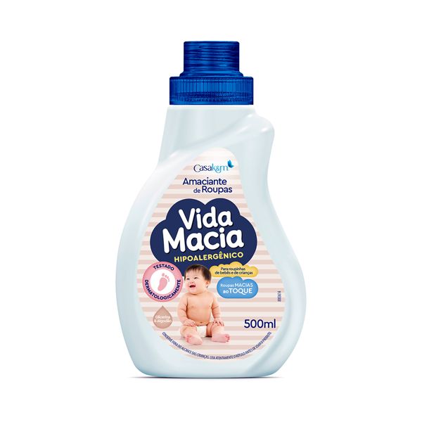 AMACIANTE HIPOALERG VIDA MACIA ALGODAO 500ML
