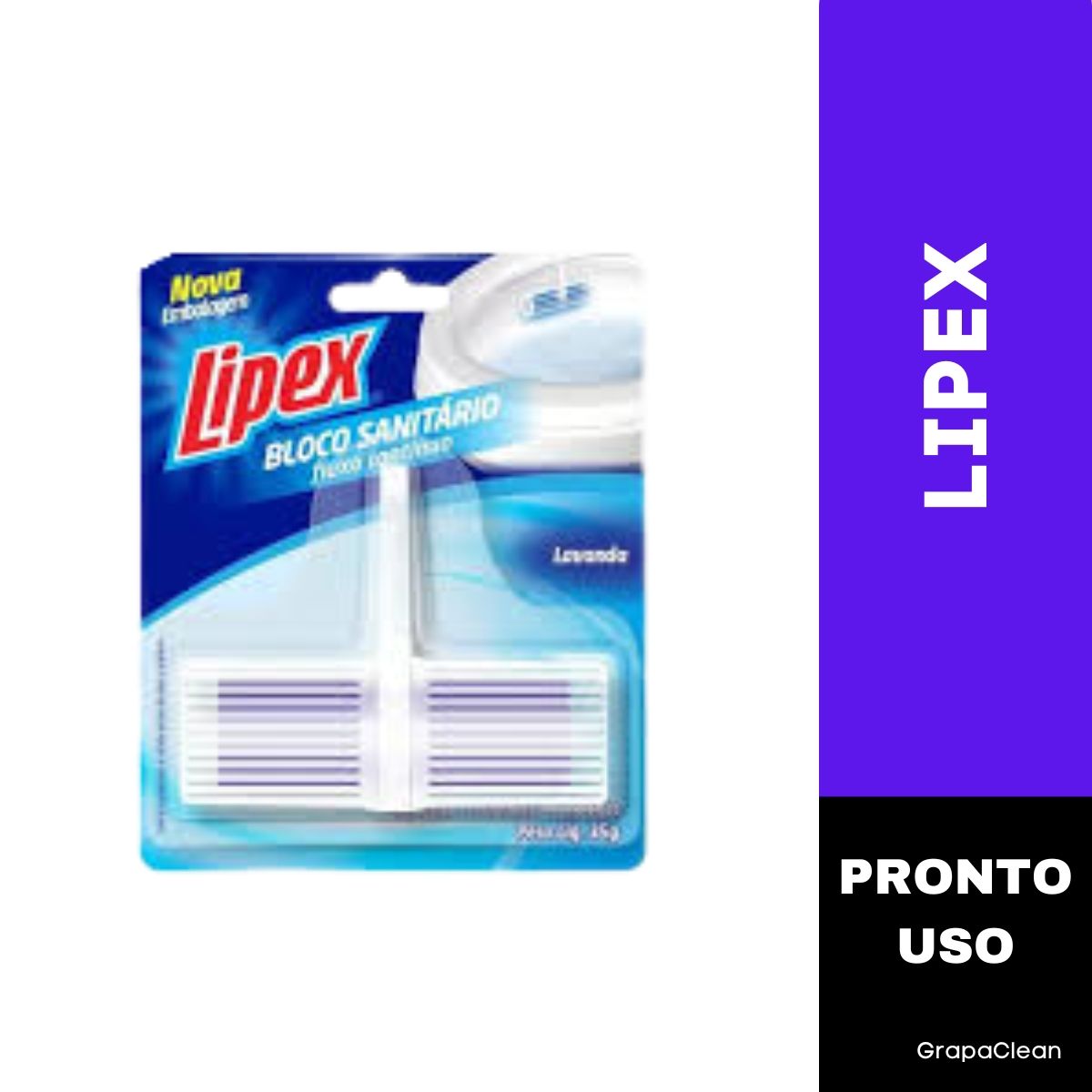 BLOCO SANITARIO LIPEX APARELHO + REFIL 35g 