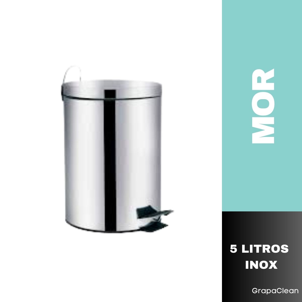 LIXEIRA MOR AGATA 5L INOX