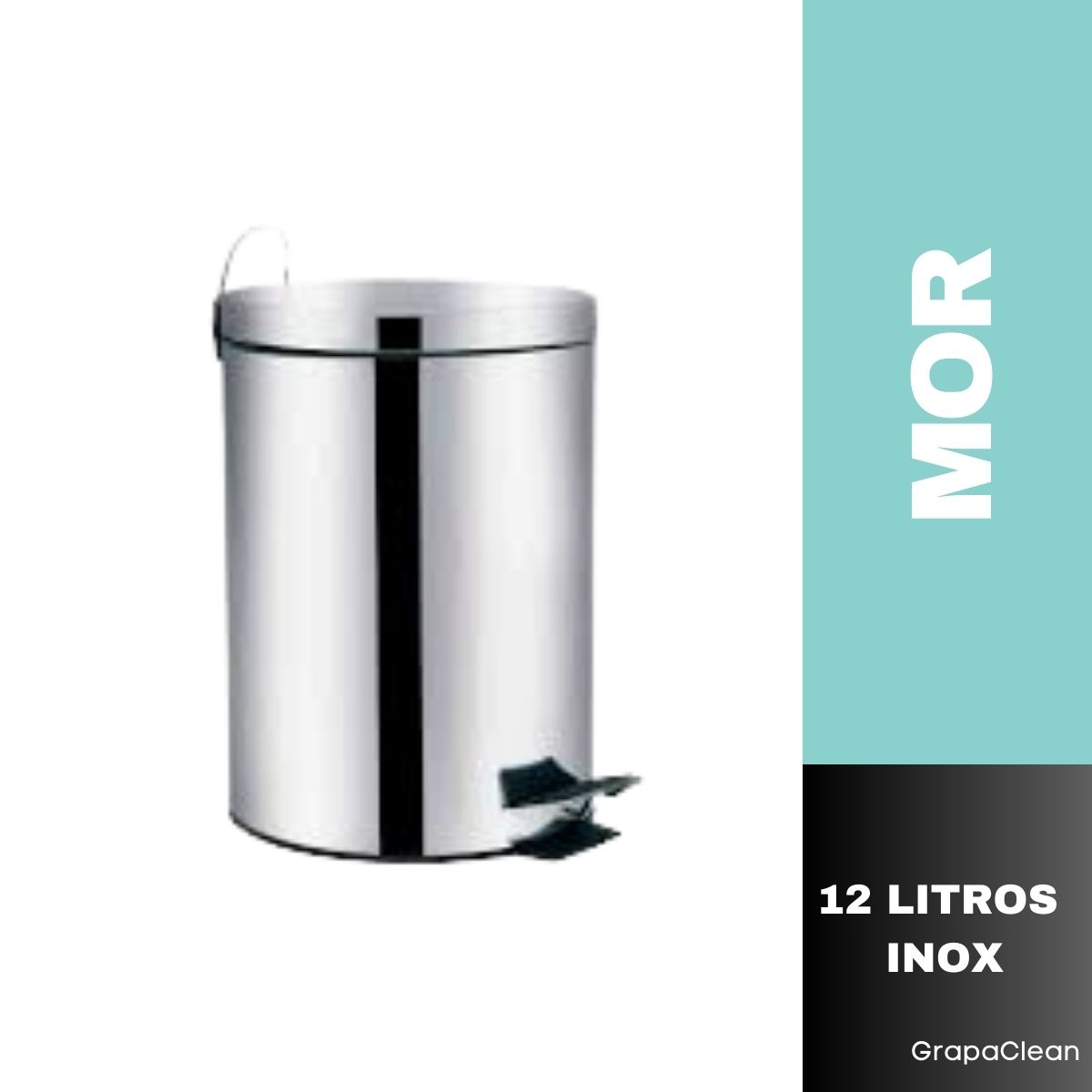 LIXEIRA MOR AGATA 12L INOX