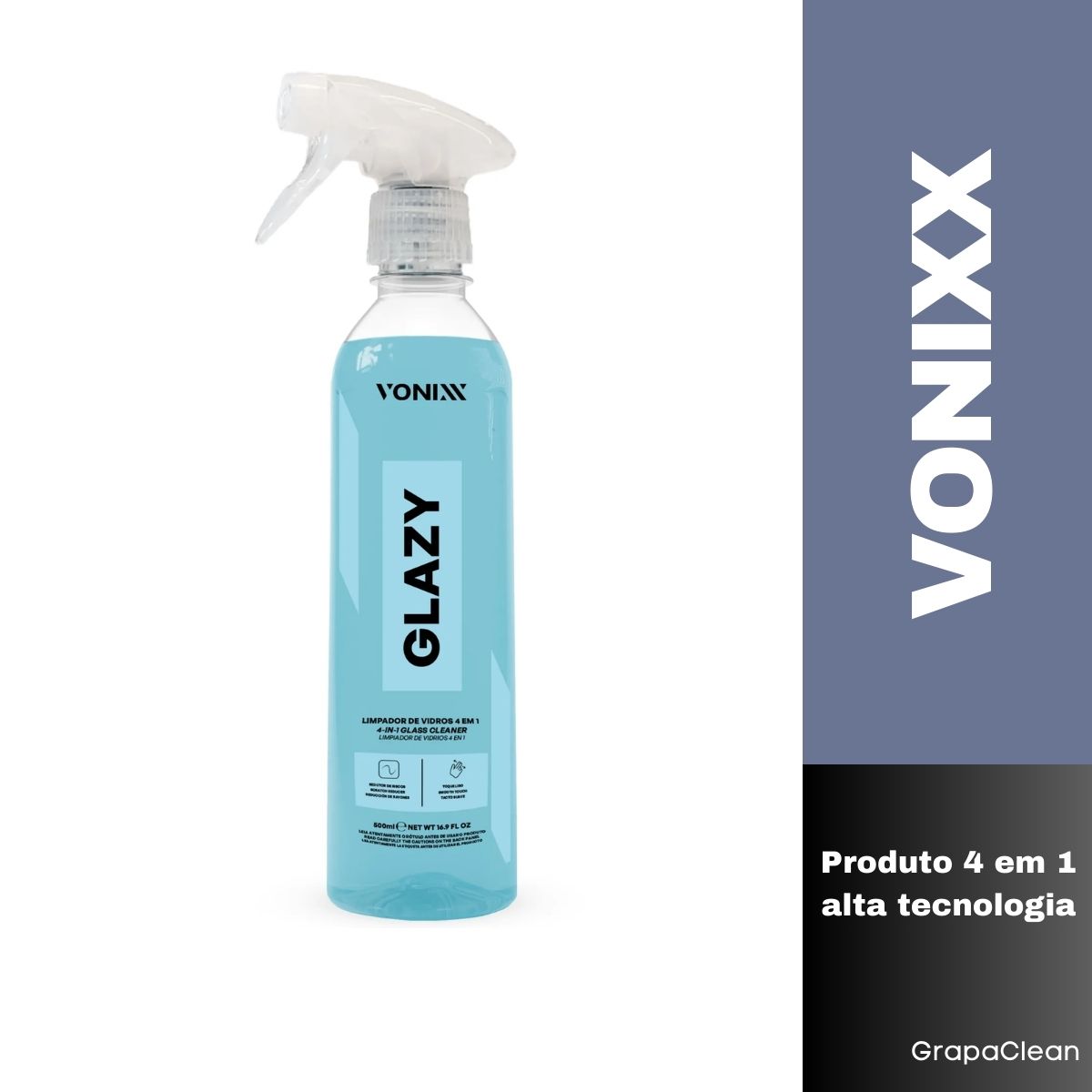 GLAZY LIMPA VIDROS 500ML VONIXX