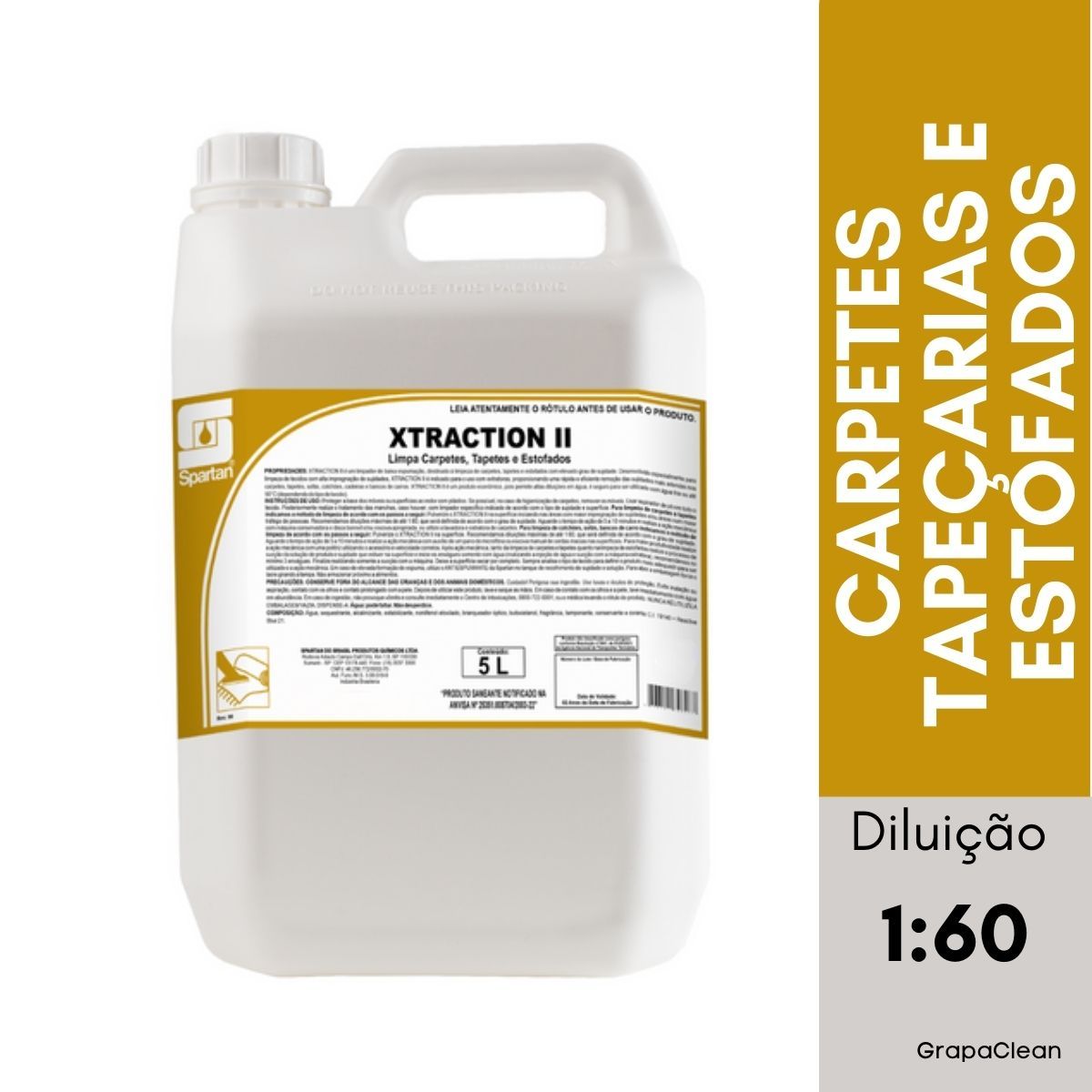 LIMPA CARPETES SPARTAN XTRACTION II 5L