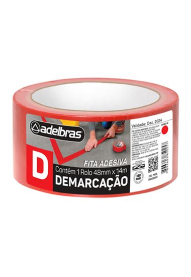 FITA DEMARC SOLO VERM.48X14 ADELBRAS
