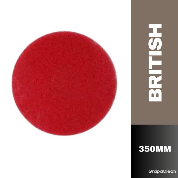 DISCO LIMPEZA 350MM VERMELHO