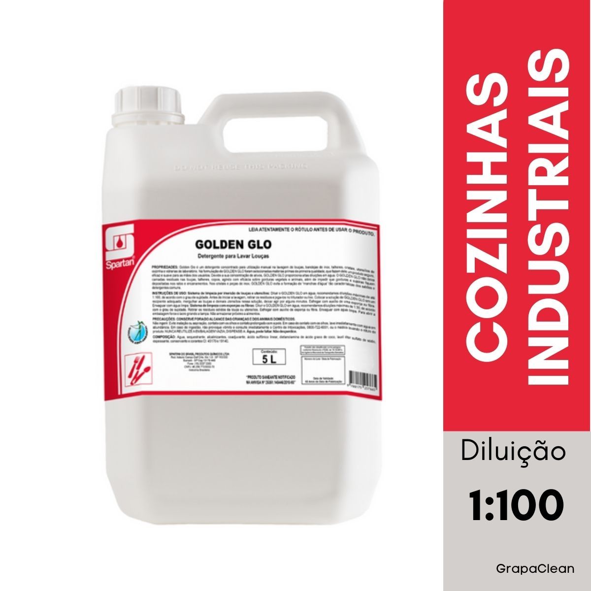 DETG NEUTRO CONC SPARTAN GOLDEN GLO 5L