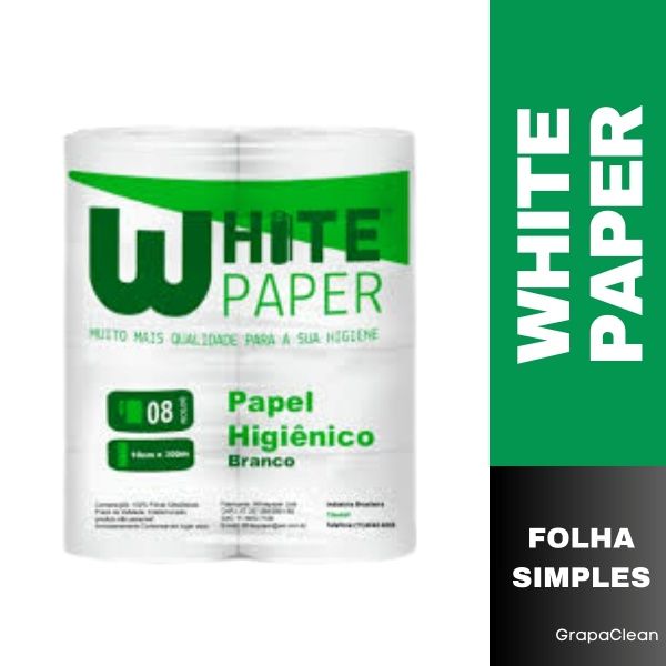 PAPEL HIG ROLAO WHITE BRCO PCT C/8x300mt