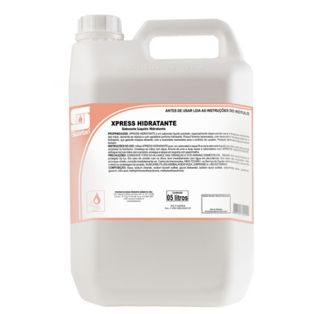 SABONETE LIQ SPARTAN XPRESS HIDRATANTE 5L