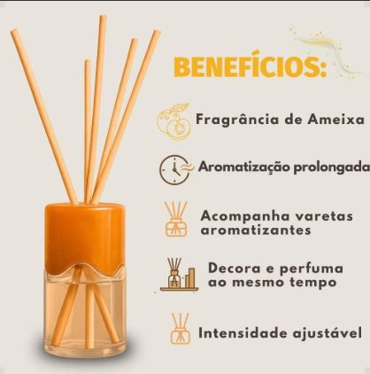 DIFUSOR DE AROMAS COALA AMEIXA DOURADA 100ML