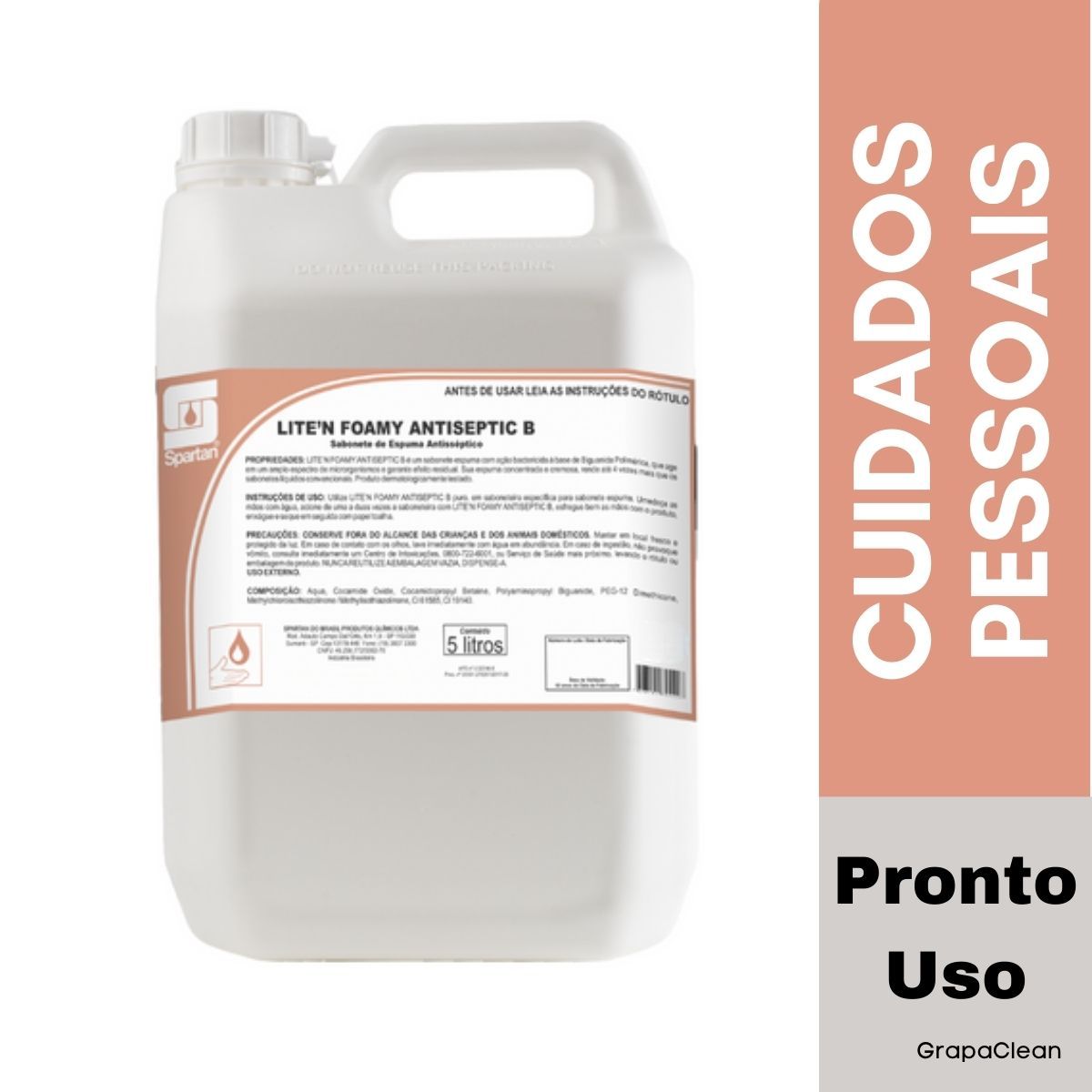 SABONETE ESP SPARTAN ANTISSEPTIC B 5L