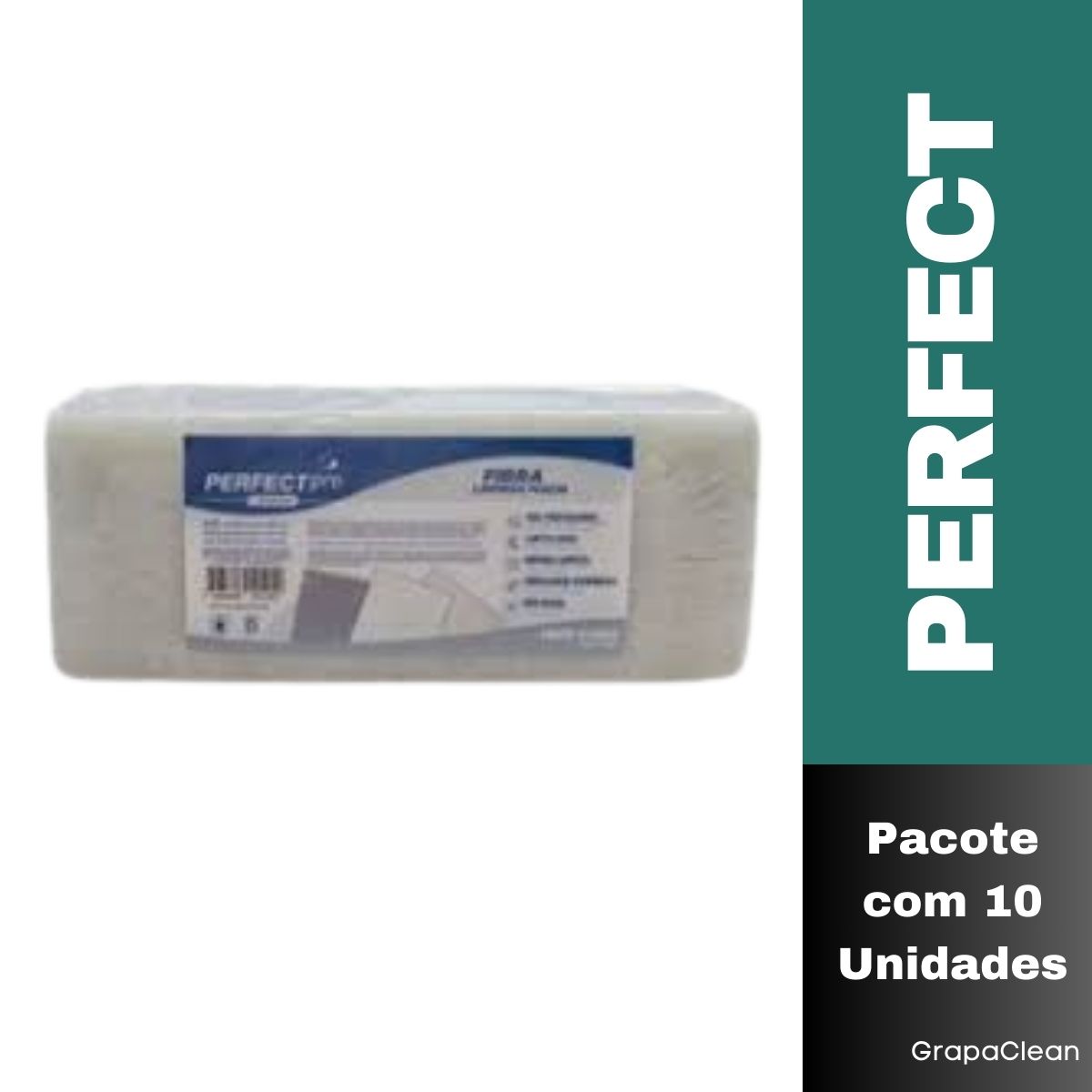 FIBRA LIMPEZA LEVE PERFECT C/10 BCO.